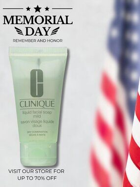 Clinique Liquid Facial Soap Mild Dry Combination 1oz/30ml